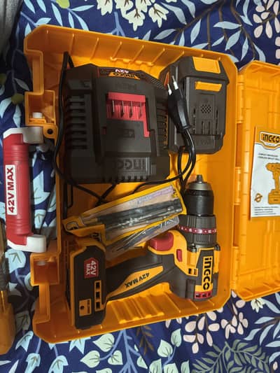 Ingco cordless impact drill 69nm torque 42v
