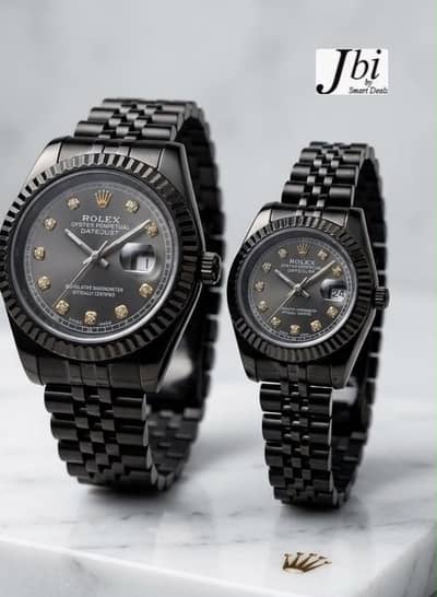 Rolex date adjust couple watch