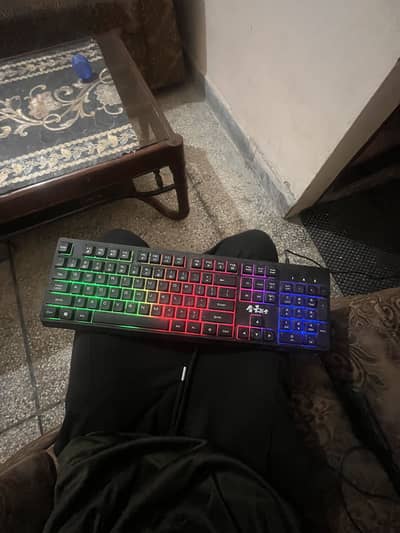 Gaming keyboard mouse and moniter