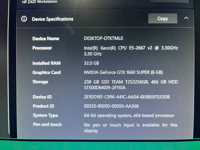 Hp pc gaming computer + dell monitor (good condition)
