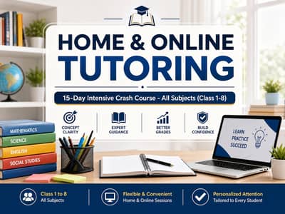 Urgent: Home/Online Tutoring - 15 Days Exam Preparation & Crash Course