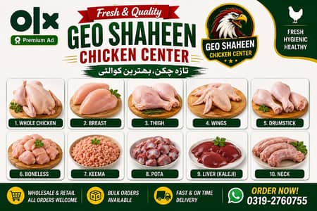 Fresh Chicken All Parts Available | Wholesale & Retail | GEO SHAHEEN