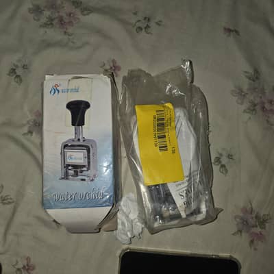 Unused Water Orchid Automatic Numbering Stamp with Box – Office Stamp
