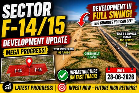 10 Marla (35x70) Prime Location Plot For Sale F-14 Islamabad