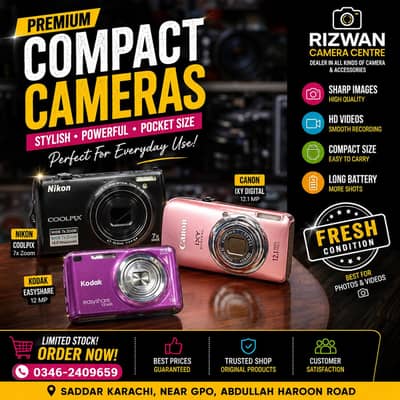 Digital Cameras | Handycam | Instax | DSLR Lenses | Camera Accessories