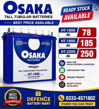 Osaka 1800 modal battery's