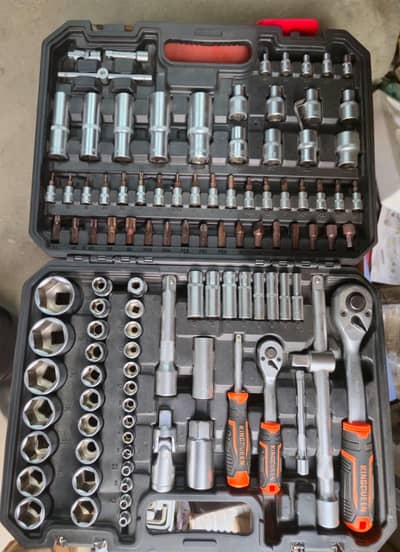 Imported | 52 & 108PCS CR-V Socket Tools | Mechanic Ratchet Wrench Kit
