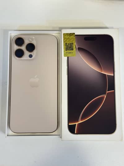 •iPhone 16 pro max 256GB Offical PTA:- 92 BH 10/10 condition