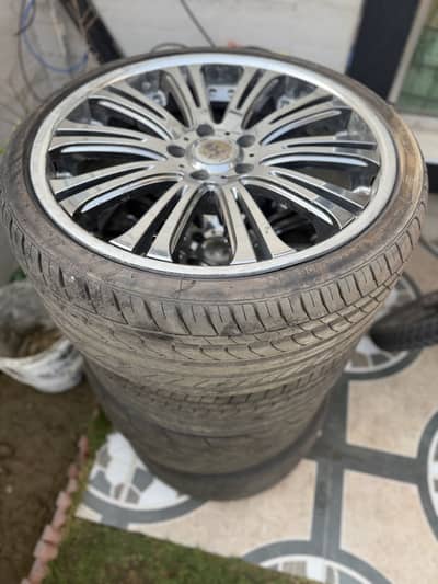 19 inches super chrome riverside 1/1 for civic/mark x