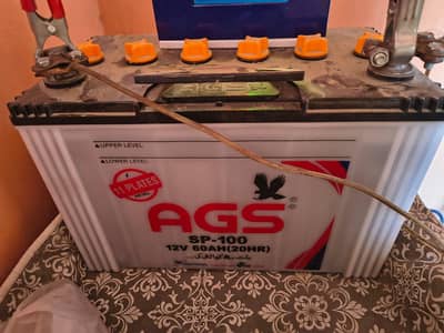 AGS SP-100 Battery 12V 60Ah | 2 Months Used | Under Warranty