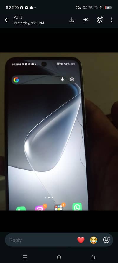 Infinix Hot 50i 6/128. . set with box . . . just glass crack