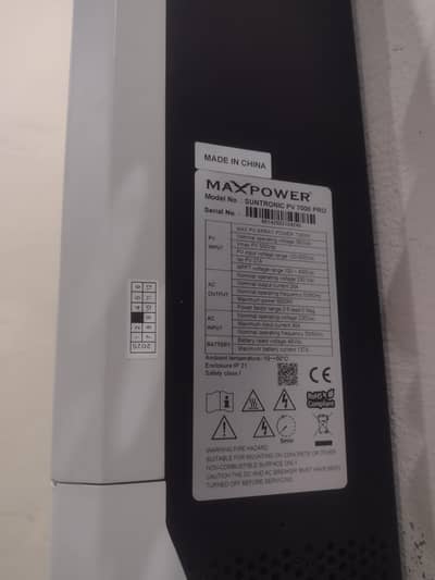 max power hybrid inverter 6 kilowat urgent for sale