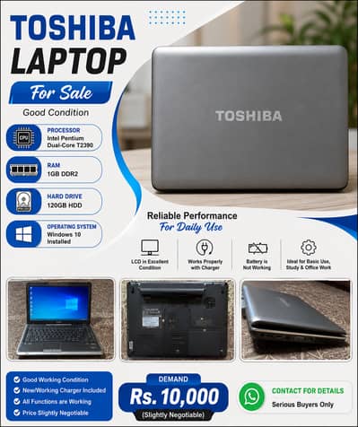 Toshiba laptop in good condition