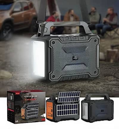 KTS-1975 Multifunctional Solar+PowerBank Speaker Bluetooth,USB,TFcard,