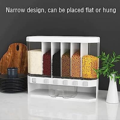 6 grid Wall 10 kg mounted food dispenser