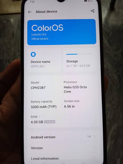 OPPO A57