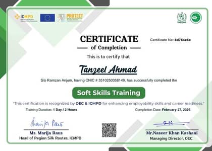 PAK Soft skills certificate forn hasil kre 5Hurs time limit