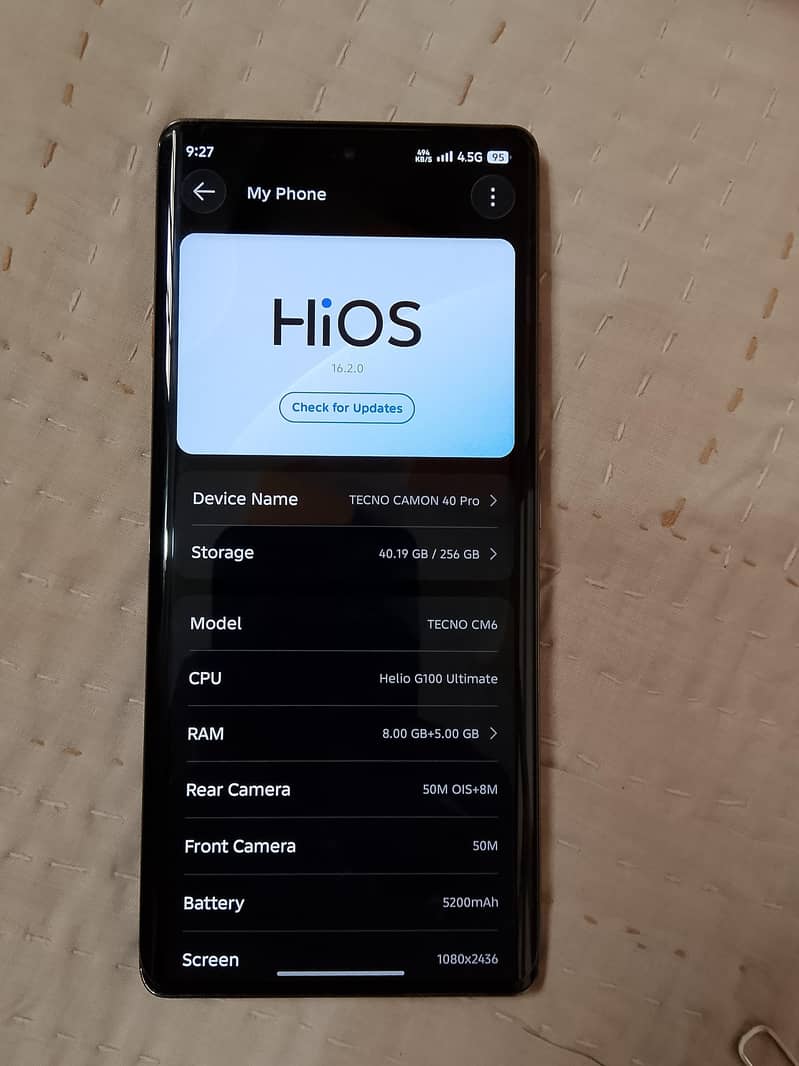 Tecno CAMON 40 Pro 4