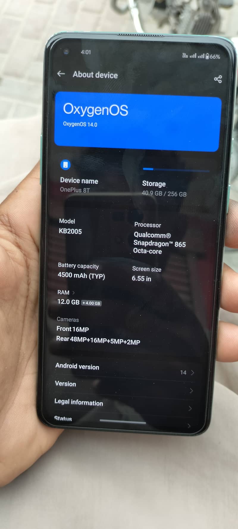 One Plus 8T 7
