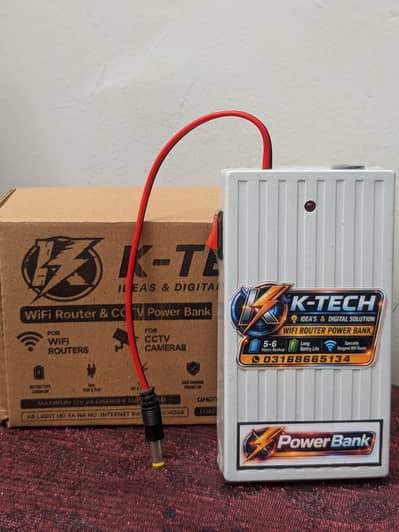 WiFi Router Power Bank 12V | 5–6 Hours Backup | CCTV Support