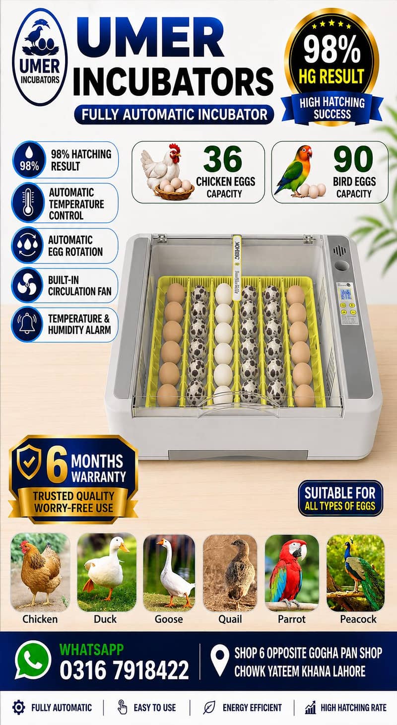 Automatic Egg Incubator | Egg Hatching Machine | Incubator | Brooder 5