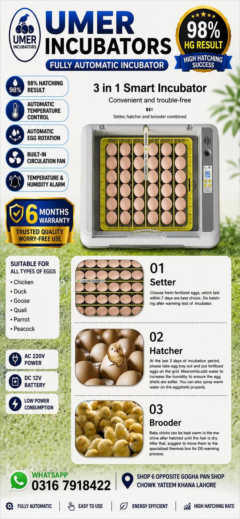 Automatic Egg Incubator | Egg Hatching Machine | Incubator | Brooder 7