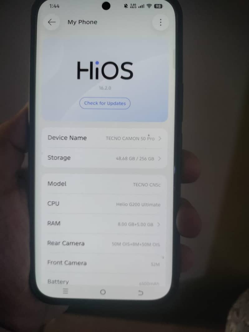 Tecno Camon 50 Pro 3