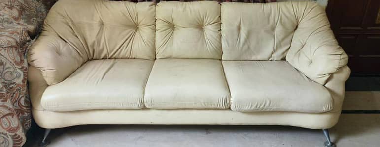 Fancy Sofa Set | Genuine Leather Sofa Set | 7 Seater Sofa Set