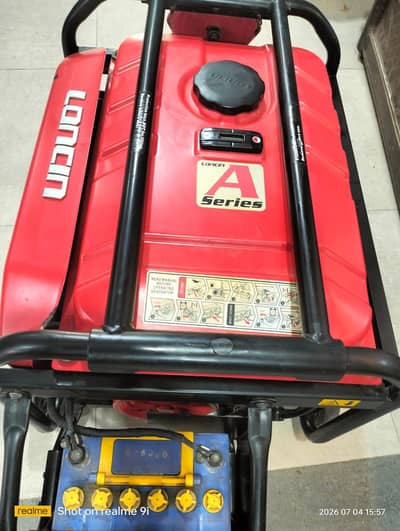 loncin 3.5kva generator. just like new only 5 houre used.