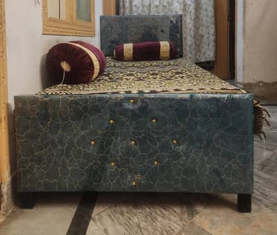 Luxury Bed with Padded Headboard - Strong & New Condition