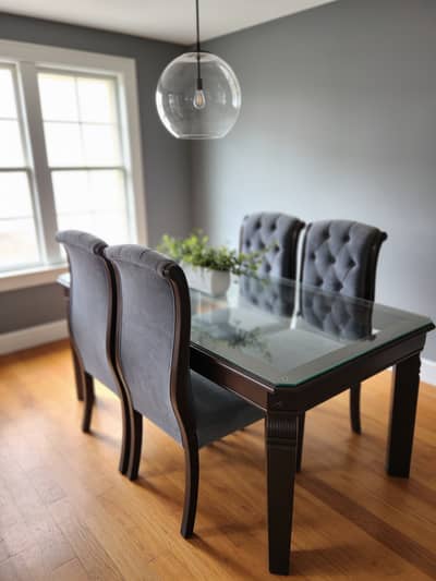Dining table, Dinning Table with chairs, wooden Dining table
