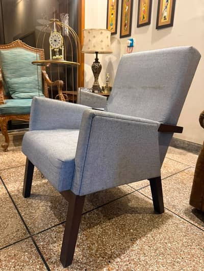 Pair of Comfortable High-Back Accent Chairs