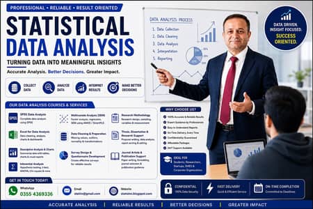  Expert Statistician | SPSS, AMOS, Thesis & Research Data Analysis