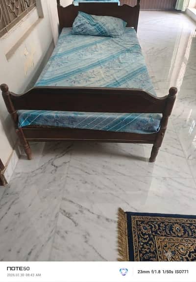I am selling 2 single beds with mattress. in excellent condition,