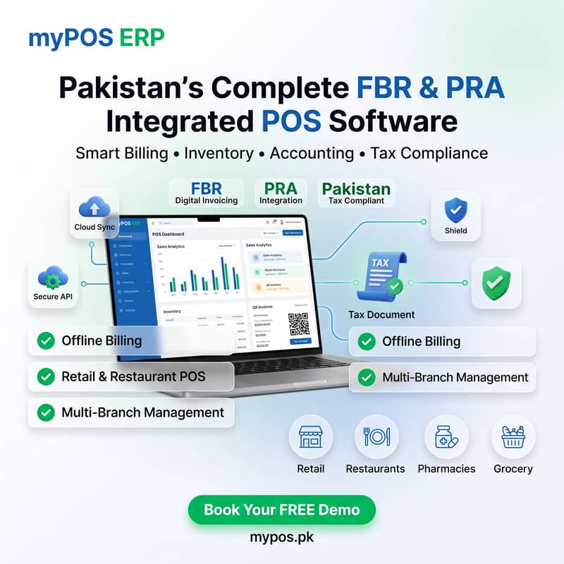 Point of Sale/Restaurant/Retail Shop/Pharmacies/Garments/FBR & PRA 0