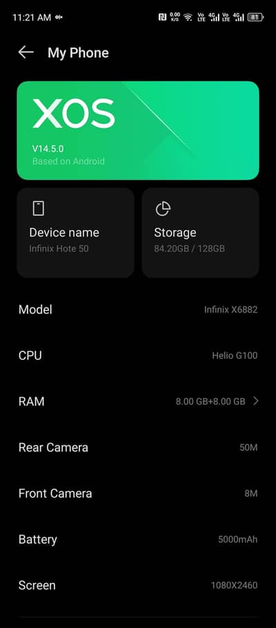 Infinix Hote 50
