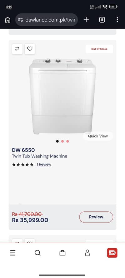 Dawlance twin tub DW 6550