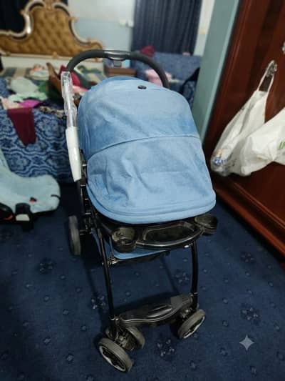 Baby Stroller / Pram in Blue Color