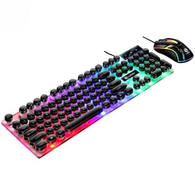 GTX300 Retro Punk RGB Mechanical Keyboard & Gaming Mouse Combo