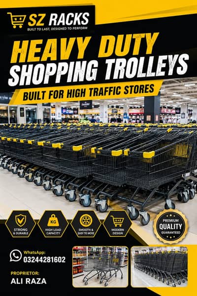 Shopping Trolley for Sale | Supermarket Trolleys Pakistan
