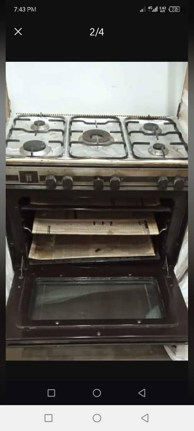five burners stove with ovan for sale 03454717129