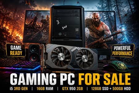 Gaming PC | GTX 950 2GB | i5 3rd Gen | 16GB RAM | SSD + HDD