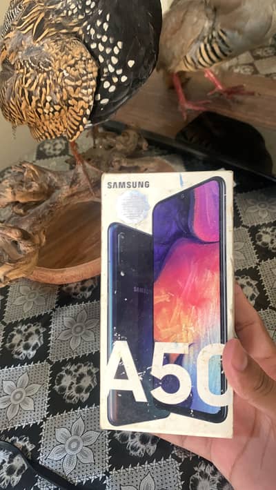 Samsung a50 official dual pta approved 4 128gb with box for sale