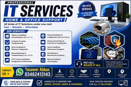Professional IT Services – Home & Office Support | Karachi