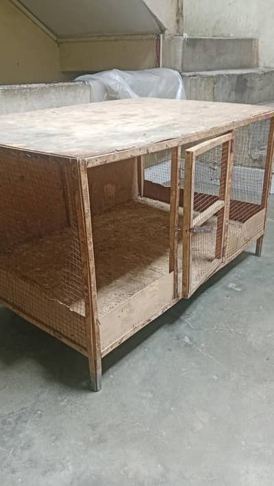 Wood cage