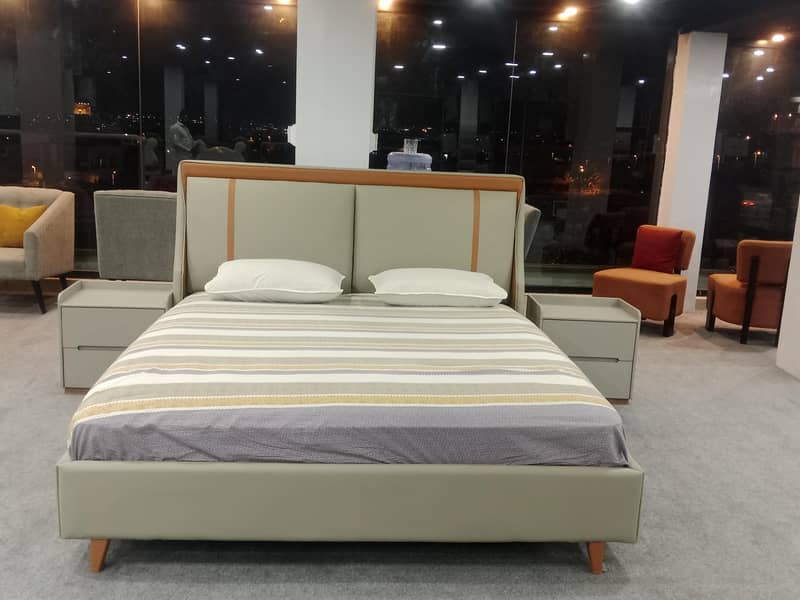 bed with side table 2