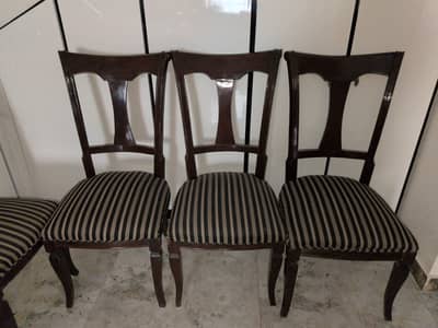 6 luxury dining chairs