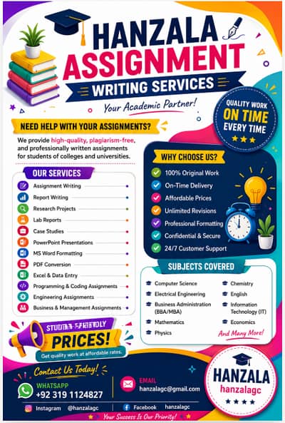  Hanzala Assignment Writing Services | Professional Academic Help