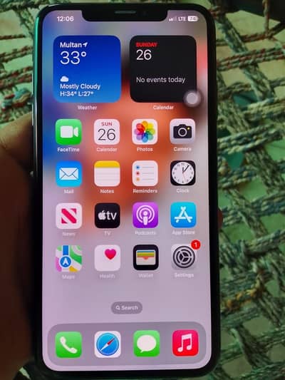 iphone xs max256gb phisical sim pta approved