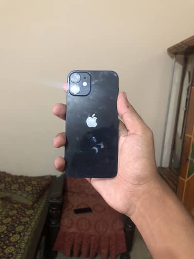 I phone 12 mini factory unlock 4 month sim time b available hai